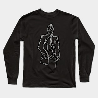 Abstract Man Sketch Long Sleeve T-Shirt